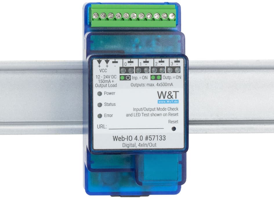 W&T Web-Io 4.0 Digital, 4 X In/Out, 10/100 Baset, Blau
