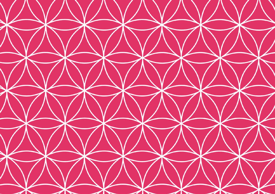 Susy Card Geschenkpapier , Lebensblume Rot, , Auf Rolle