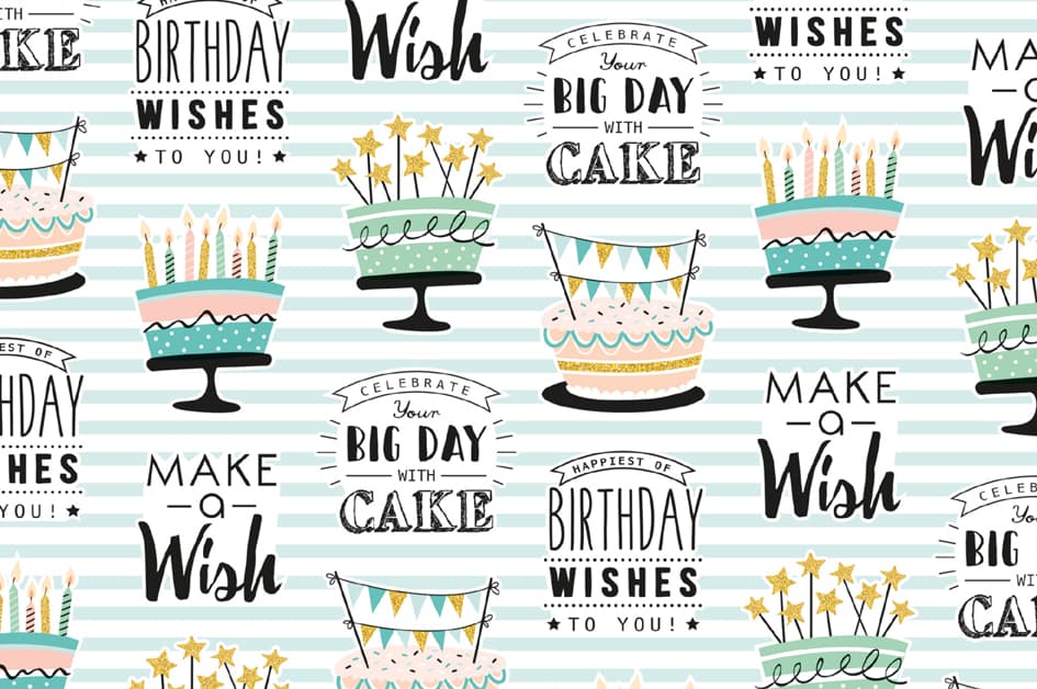 Susy Card Geschenkpapier , Make A Wish, , Auf Rolle