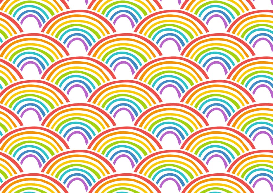 Susy Card Geschenkpapier , Regenbogenland, , Auf Rolle