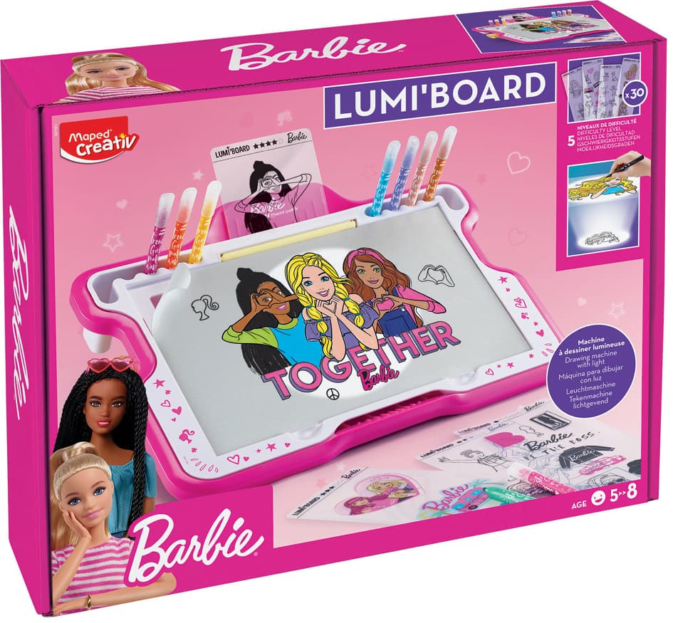 Maped Creativ Led-Leuchttisch/Zeichentisch Lumi Board Barbie