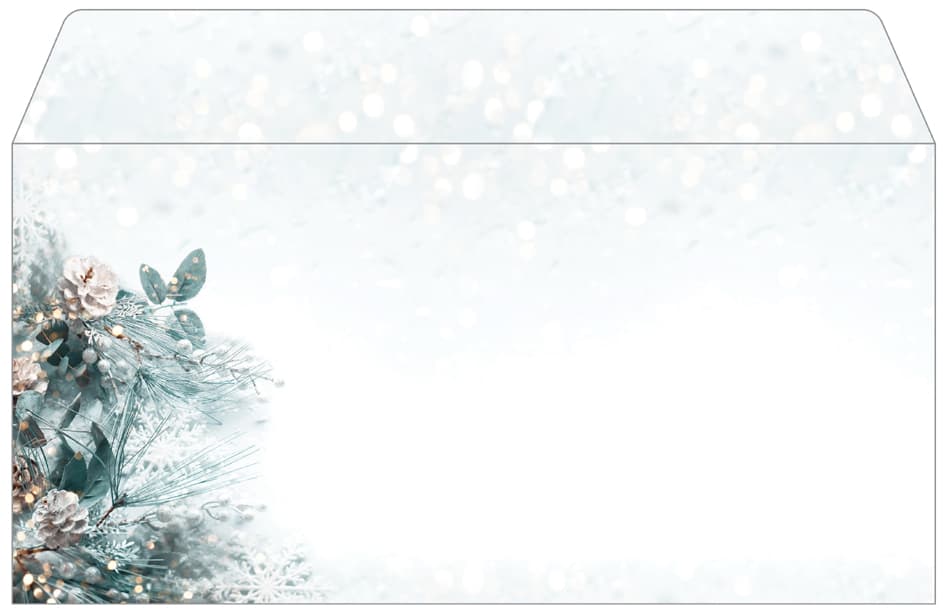 Sigel Weihnachts-Umschlag Eucalyptus Magic, Din Lang