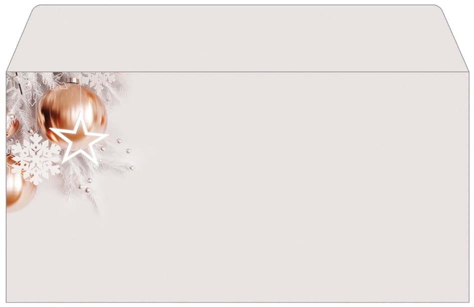 Sigel Weihnachts-Umschlag Christmas In Rose Gold, Din Lang