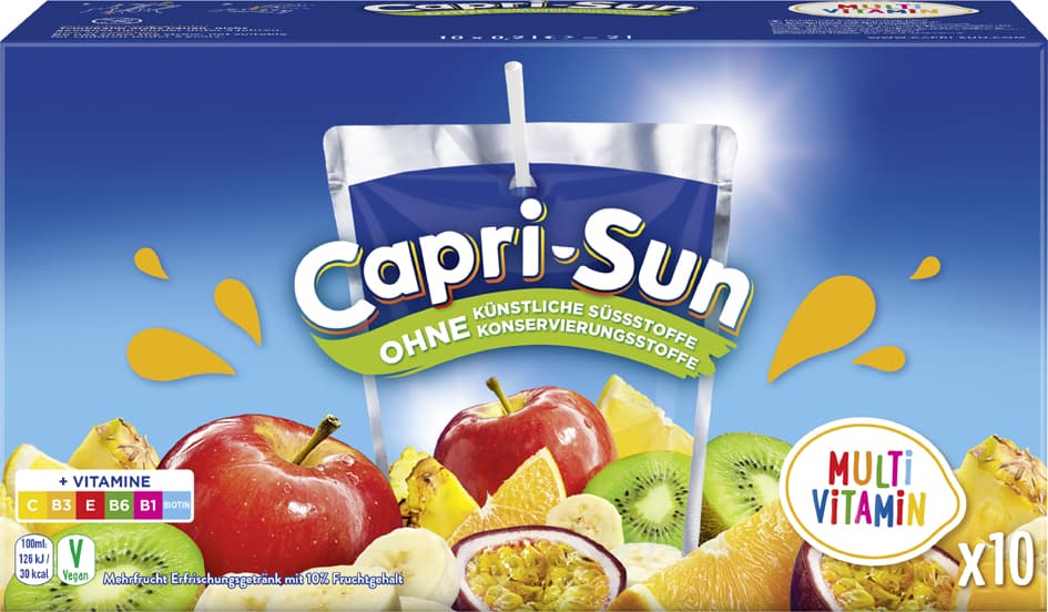 Capri-Sun Fruchtsaftgetränk Multivitamin, 10 X 0,2 L