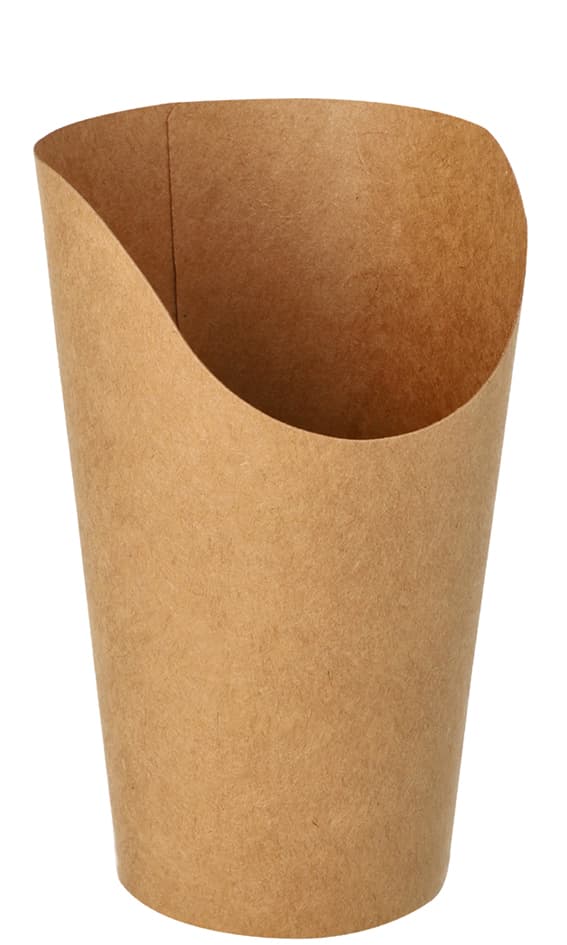 Papstar Wrap-Cup, Rund, 470 Ml, Braun