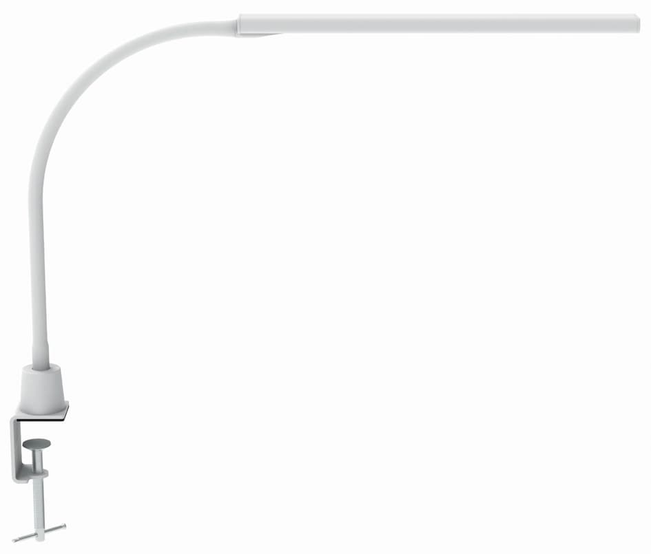 Maul Led-Tischleuchte Maulpirro, Weiß, Dimmbar, Mit Klemmfuß