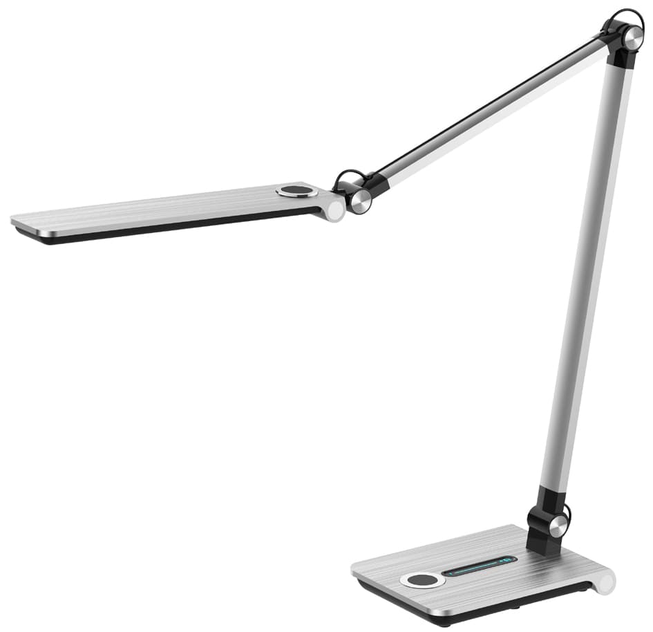 Hansa Led-Tischleuchte , Wave, , Standfuß, Silber-Gebürstet