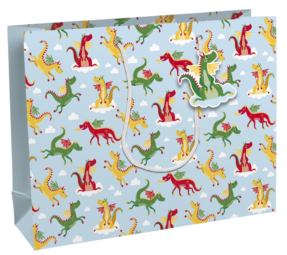 Clairefontaine Geschenktüte , Drachen, , Groß