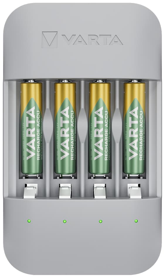 Varta Ladegerät Eco Charger Pro Recycled, Inkl. 4x Micro Aaa