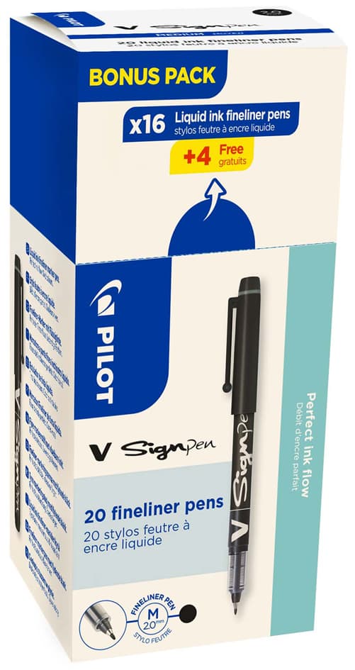 Pilot Faserschreiber V Sign Pen, Value Pack, Blau
