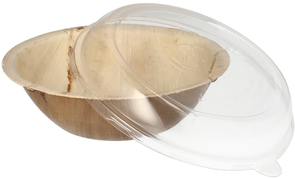 Starpak Palmblatt-Schale Mit Deckel, Rund, 300 Ml
