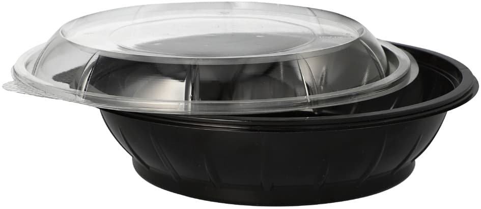 Starpak Salatschale Mit Deckel, Pet, 1.000 Ml, Schwarz