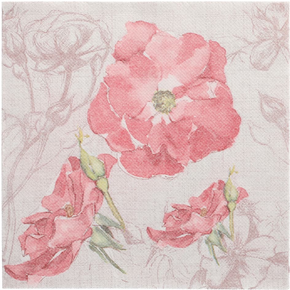 Papstar Motiv-Servietten , Royal Collection Blossom,