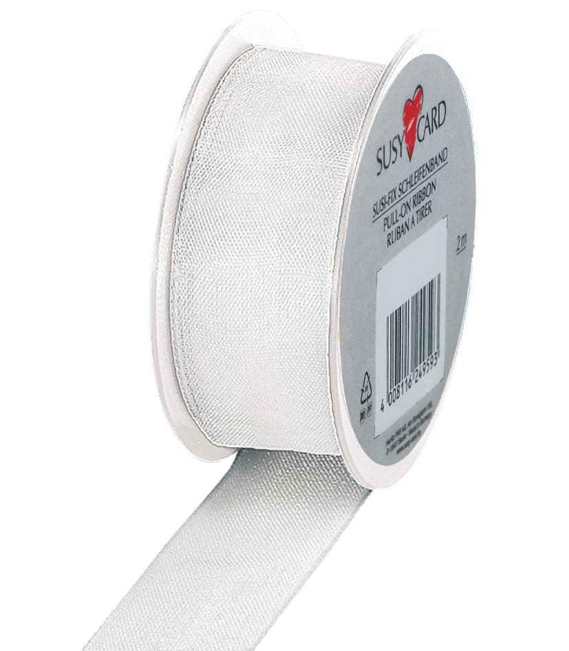 Susy Card Geschenkband Auf Spule , Trend, , Weiß
