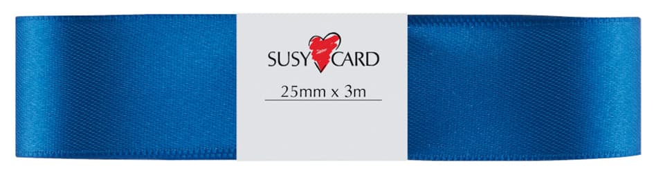Susy Card Geschenkband , Doppelsatin, , 25 Mm X 3 M, Royalblau