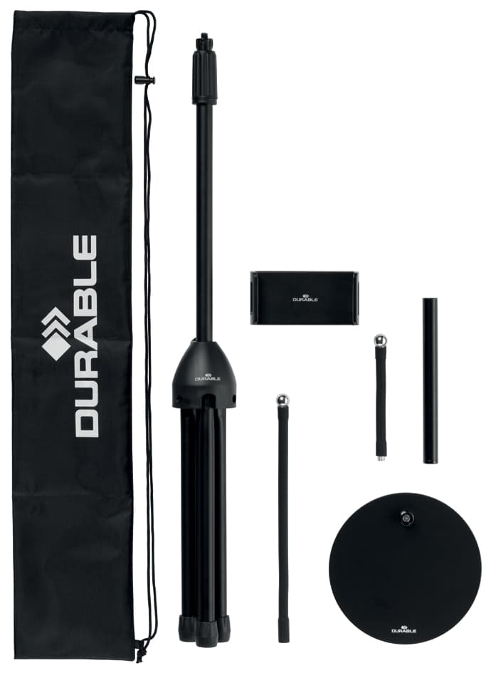 Durable Tablet Tisch-/Stand-Halterung Twist Combi, Schwarz