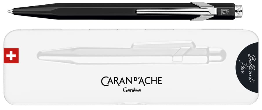 Caran D, Ache Druckkugelschreiber 849 Popline Fluo, Schwarz