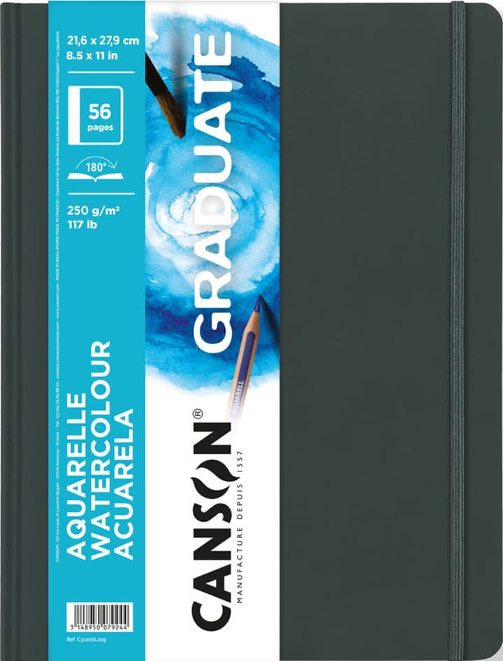 Canson Skizzenbuch Graduate Aquarelle, 216 X 279 Mm