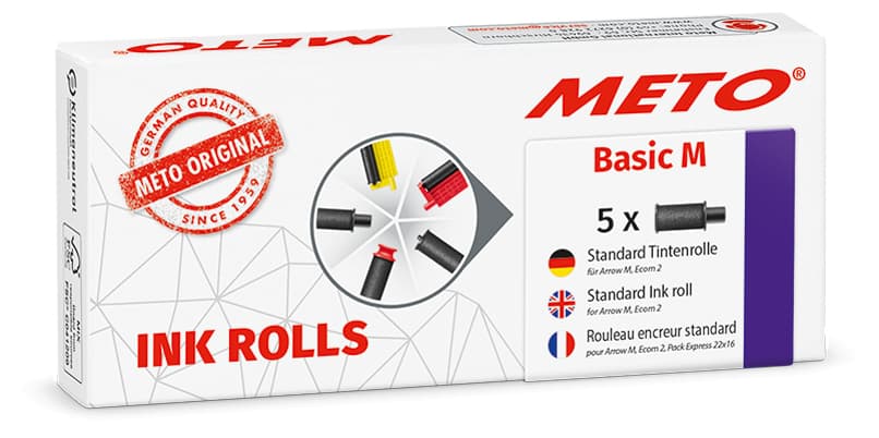 Meto Tintenrolle Für Preisauszeichner Basic S, Schwarz