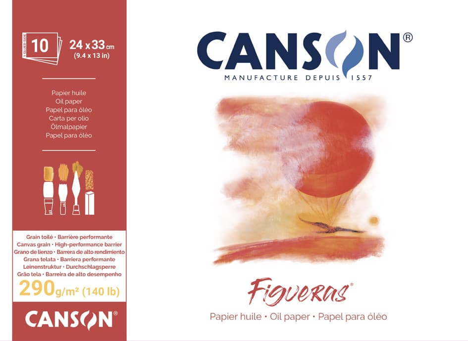 Canson Zeichenpapierblock , Figueras, , 300 X 400 Mm, 290 G/Qm