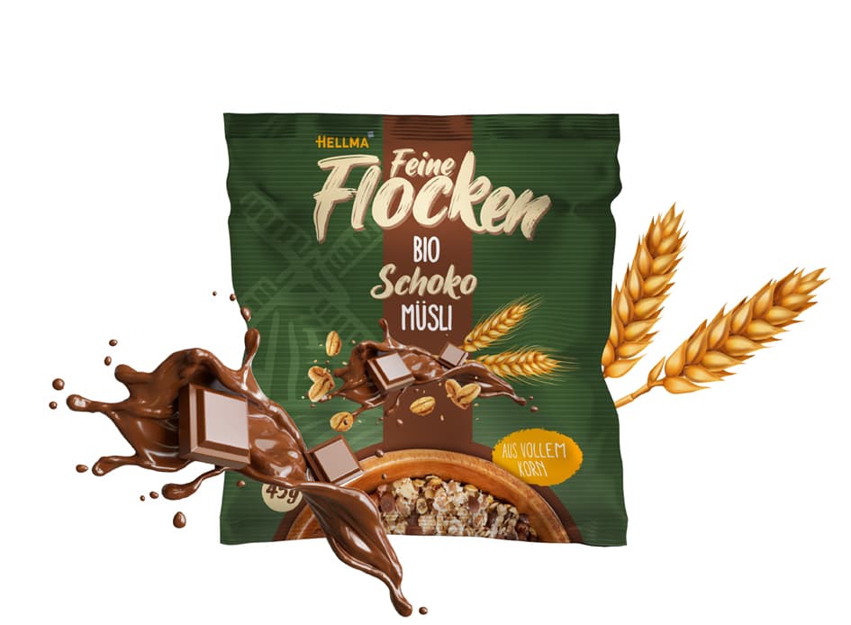 Hellma Bio Schoko Müsli, Im Portionsbeutel 45 G