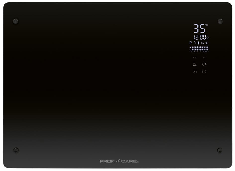 Profi Care Glas-Konvektorheizung Pc-Gkh 3118, Schwarz