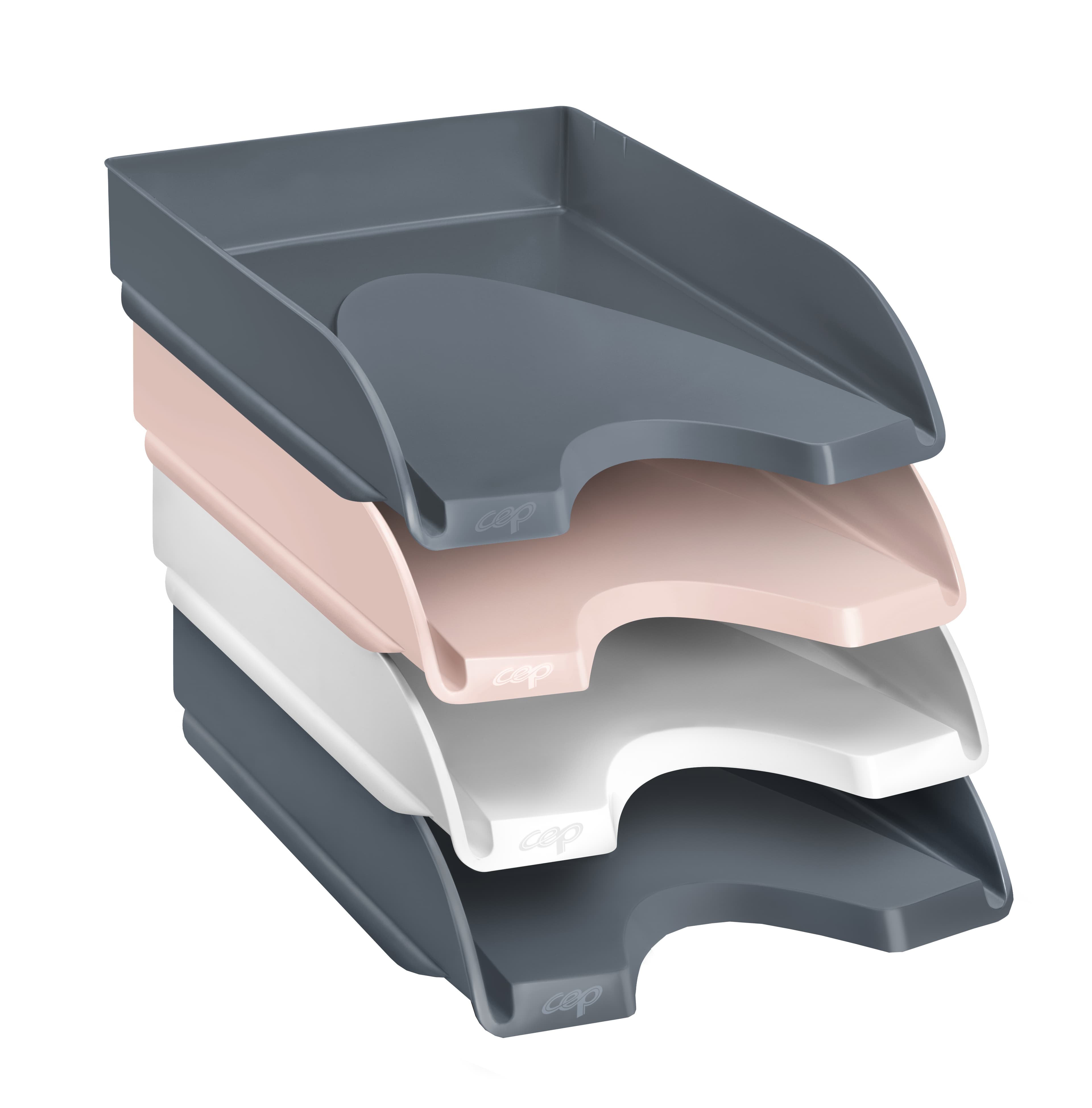 Cep Briefablage Mineral, Din A4, 4er Set, Farbig Sortiert