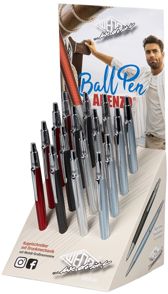 Wedo Druckkugelschreiber Arenzo, 16er Display
