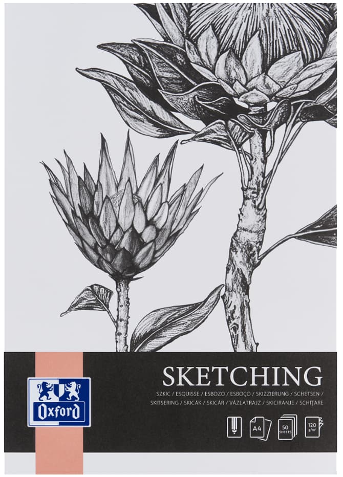 Oxford Art Skizzenblock , Sketching, , Din A4, 120 G/Qm