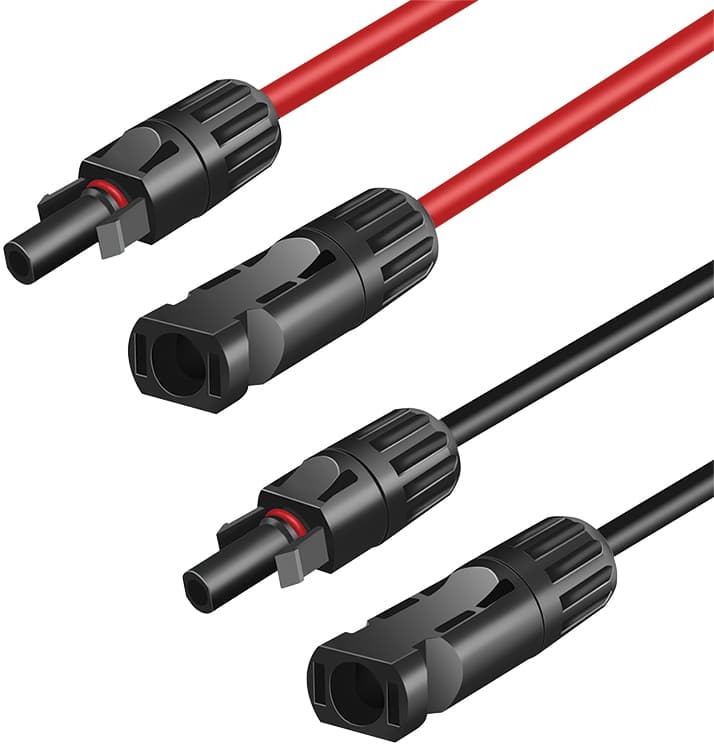 Logilink Solar-Verlängerungskabel-Set, Pvc - Pvc, 1,0 M