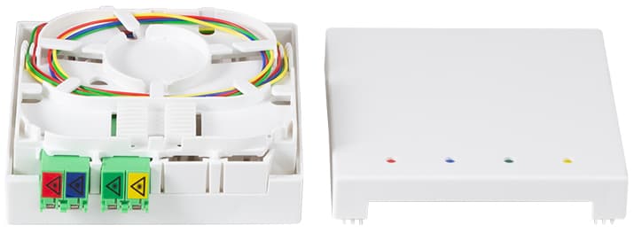 Logilink Ftth Spleißbox, 2x Lcd/Apc, 60 M Verlegekabel, Weiß