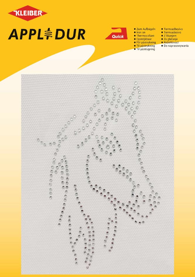 Kleiber Strass-Applikation Xl , Pferdekopf 1, , 90 X 145 Mm