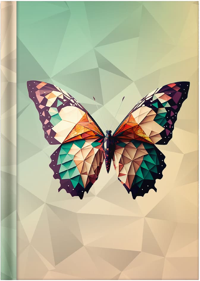Rnk Verlag Notizbuch , Schmetterling, , Din A5, Kariert