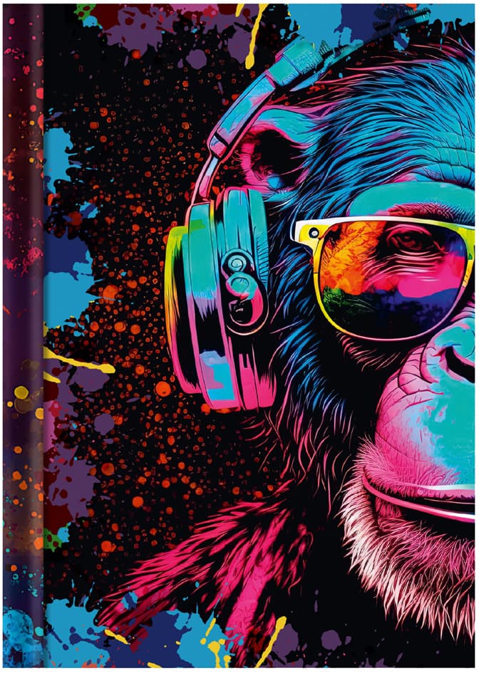 Rnk Verlag Notizbuch , Neon, , Din A4, Blanko