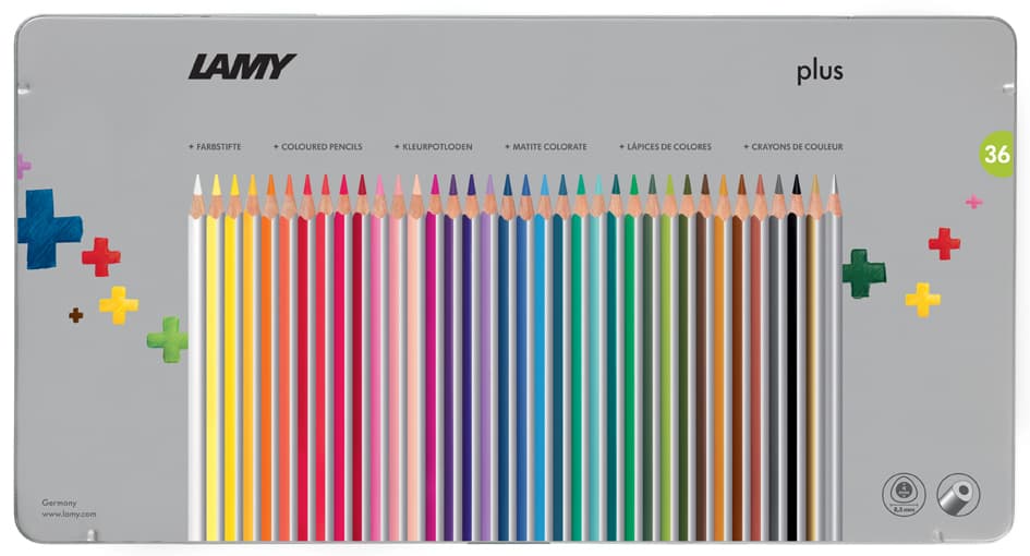 Lamy Dreikant-Buntstifte Plus, 36er Metalletui