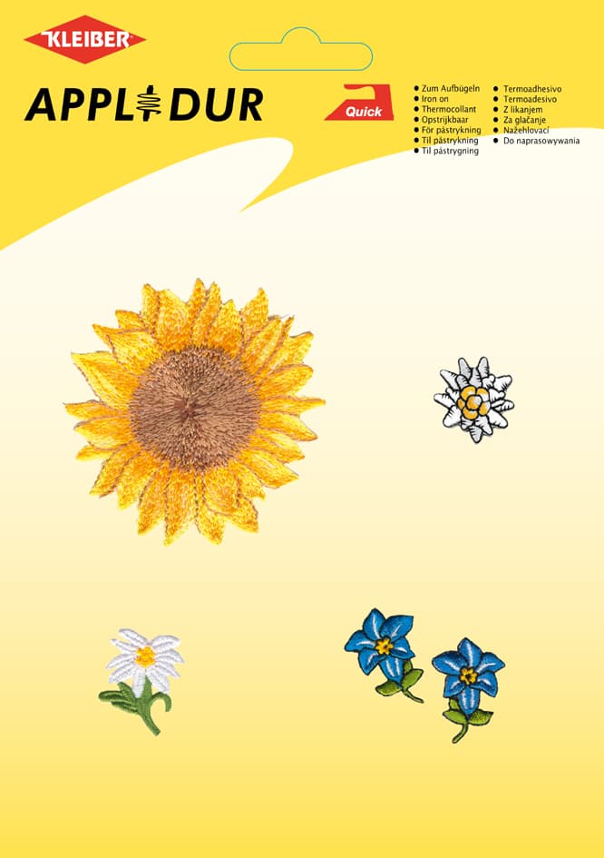 Kleiber Applikations-Sortiment , Flowers 1, , 6 Motive