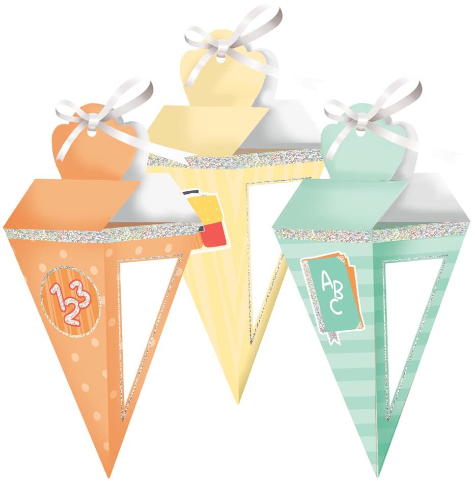 Roth Geschenktüte , Einschulung, , Mit Glitzereffekt