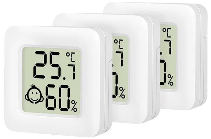 Logilink Thermo-Hygrometer-Set, Weiß, 3er Set