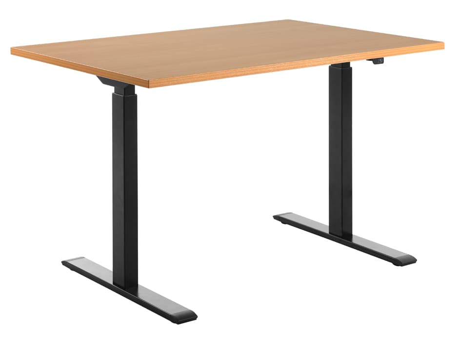 Topstar Sitz-/Steh-Schreibtisch, (B)1.600 Mm, Schwarz/Grau