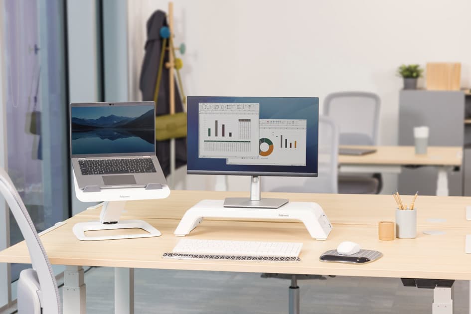 Fellowes Notebook-Ständer Hana Lite, Weiss