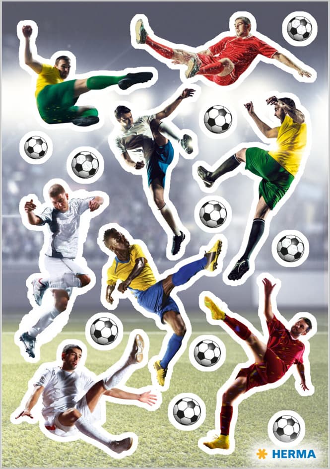 Herma Sticker Decor Fußballer In Aktion