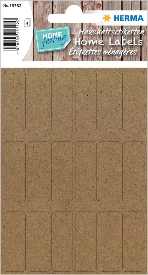 Herma Haushalts-Etiketten Home Silphie, 12 X 34 Mm