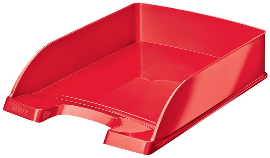 Leitz Briefablage Plus Wow, A4, Polystyrol, Rot