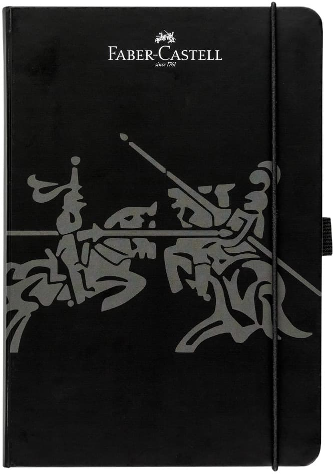 Faber-Castell Notizbuch, Din A5, Kariert, Schwarz