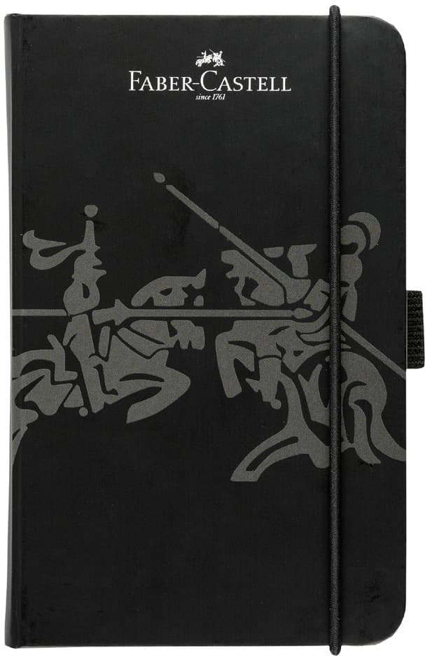 Faber-Castell Notizbuch, Din A6, Kariert, Schwarz