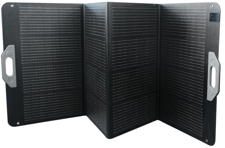 Logilink Solarpanel, 100 Watt, Faltbar, Schwarz