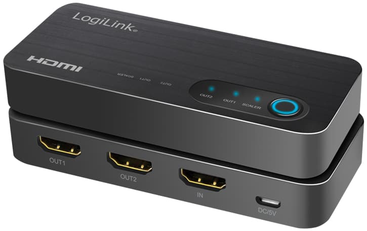 Logilink 4k/60 Hz Hdmi Splitter, 2-Fach, Schwarz