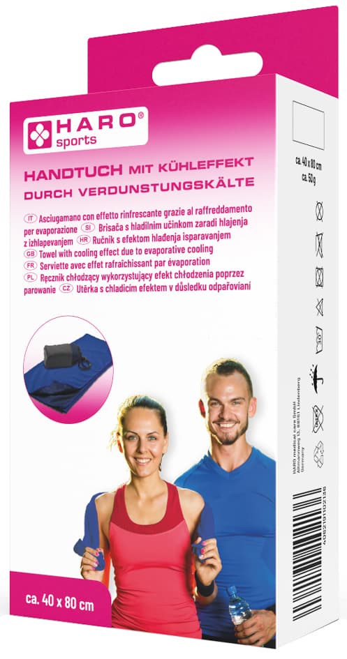 Haro Handtuch Mit Kühleffekt Durch Verdunstungskälte, Blau