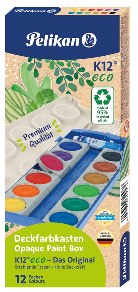 Pelikan Deckfarbkasten K24 Eco, 24 Farben
