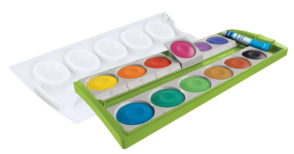 Pelikan Deckfarbkasten K12, Violett, 12 Farben